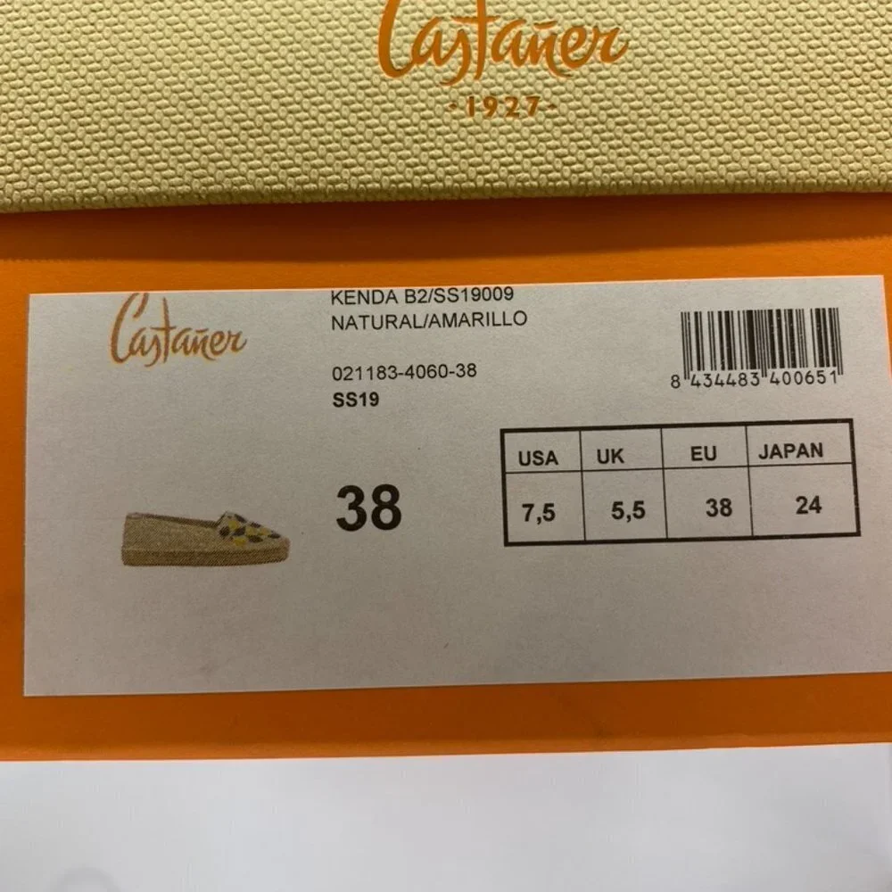 Anthropologie (Castaner) Espadrille with Pears 38